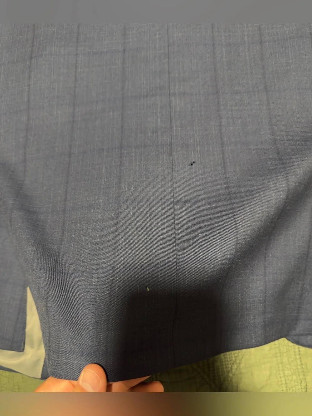 Hart Schaffner Marx Men’s Blue Plaid 2 Piece Suit 48R Made in USA
